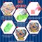 12 Pcs Patriotic Vintage Diamond Art Painting Coasters Kits with Holder DIY Ornament